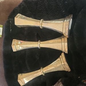 Discontinued White Barn Candle Company Trio of Candlestick Candle  Holders